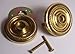 Produktbild Un-lacquered Solid Natural Brass Retrofit Rosettes Retrofit to Fit Your Finest Antique Knobs in Modern Pre-drilled Doors. Ha by Rousso's Reproduction