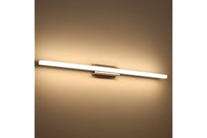 Klighten Lampada da Specchio Bagno 20W 90cm, IP44 Applique LED Moderna, Luce Parete, 1300 Lumen, 110-240V, Bianco Caldo 3000K