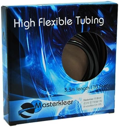 Masterkleer Schlauch PVC 11/8mm (5/16"ID) UV-aktiv Black 3,3m (10ft) "Retail Package"
