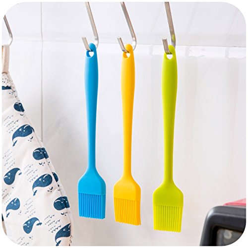 HelpCuisine [4er-Pack] Küchen Silikon Backpinsel/grillpinsel- BBQ Barbecue Pinsel Fleischpinsel Bratenpinsel hitzebeständig Küchenpinsel Kochpinsel in 4 tollen verschiedenen Farben - 8