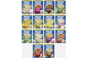 EKERA Mixpaket - Erasco Heisse Tasse 14er Set (56 Suppen) – Fertiggerichte, Instant Nudeln & 5 Minuten Terrine – Suppenvielfalt – schnelle Mahlzeit für Zuhause & Büro