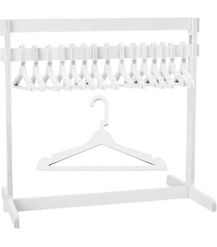Lot De 40 Mini Cintres Bébé 5 Couleurs - Accessoires Poupée Et Rangement Vêtements
