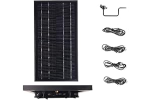 WILDGAMEPLUS Solar Panel Charger for Wildlife Camera CCTV 12V LED Lights 6V/9V/12V Full 20000mAh Multifunctional Rechargeable Waterproof Solar Panel Power Station WG20000