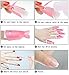 Hosaire 10x Nail Art Tool Soak Off Cap UV Gel Polish Remover Wrap (Black)-Pack of 10