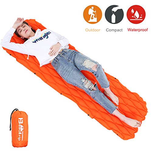 Beautrip Tapis de couchage gonflable extérieur pour matelas, pour le camping, la randonnée, la randonnée - Tapis imperméable ultra-léger - Convient pour hamac, tente
