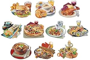 ‎IDEEN MIT HERZ Ideen mit Herz 3-D Motive, ausgestanzt, ca. 7-10 cm, 10 Stück im Beutel | Bilder zum Basteln & Dekorieren | Grußkarten selber machen | Bildmotive für Scrapbooking & DIY-Deko (Essen & Trinken)