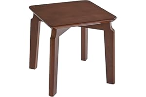 Aibiju Fußhocker Kleiner Hocker Massivholz-Sofa-Hocker Fußhocker Home Holz-Hocker Hocker für Kinder, Tritthocker klein (Nussbaumfarbe), SD-1002