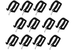 Opemg 12 Pcs Black 25mm/1inch G Hook Webbing Connecting Buckles Adjustable Plastic Tri-Glide Slides Backpack Strap Clips Replacement for Luggage Outdoor Camping Sports Buckles