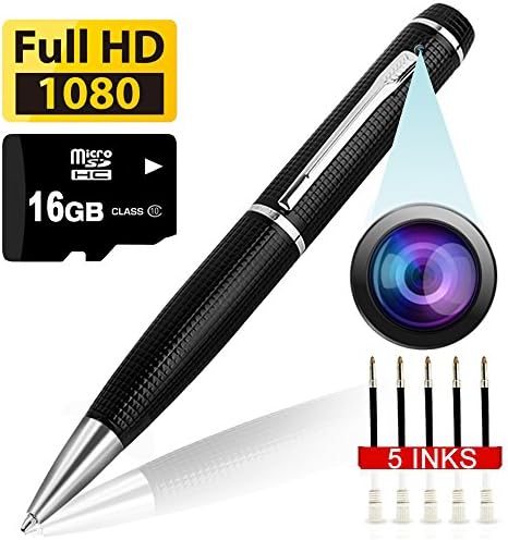 SPECIAL OFFER PREMIUM Hidden Camera Spy Pen Camera 1080p Secret . FREE 16GB SD + SD Reader &amp; 5 ink Fills Inc! Real HD Video, Voice + Image Upgraded Battery Executive Multifunction DVR.Perfect Gift