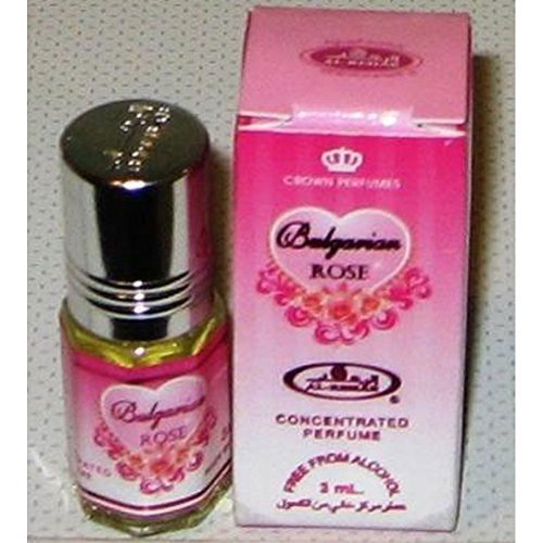 Prime Genuine Attar Oil Perfume Fragrance Roll On Alcohol Free Halal 3ML Top Quality (3 ML, Bulgarian Rose)