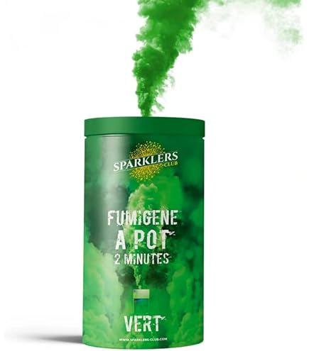 Lot De 3 Fumigènes Pot Blanc 1 Minute - Allumage Mèche, Fumigène Sol F1 Pour Anniversaire Et Événements