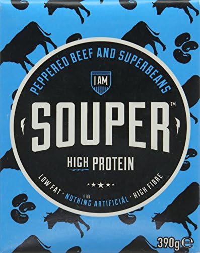 IAM SUPER 390 g Peppered Beef and Superbeans Soup - Pack of 12