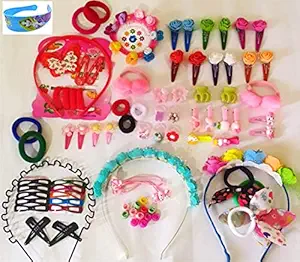 Kashish's Hair Accessories Combo for Kids School Girl Baby Girls Rubber Bands Easy to use in Styling Fashion Access