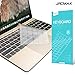 Produktbild JRCMAX Tastaturschutz Silikon Tastaturfolie für MacBook Pro 13 Zoll mit Retina Display A1708 (2017 & 2016 Freisetzung, No Touch Bar) und MacBook 12 Zoll mit Retina Display A1534 (Neueste Version 2017/2016/2015) ,Prämie Tastatur Schutzfolie Cover Haut,Transparent