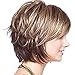Produktbild DDG EDMMS Natürliche Short Bob Perücke Haar Curly Wärme Gemischt Brown syntheic Perücke Cosplay Tages Party Perücke Frauen Haushaltswaren
