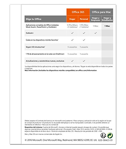 Office Hogar y Estudiantes 2016 -Todas las aplicaciones de Office 2016 para 1 Mac reviews Office Hogar y Estudiantes 2016 -Todas las aplicaciones de Office 2016 para 1 Mac