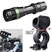 Produktbild 5000 Lumens CREE XML T6 LED Skywolfeye Taschenlampe, Kangrunmy Zoomable Super hell Zoomable Lampe Fahrrad 360 ° Mount Clip