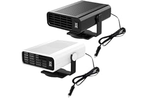 ‎BACEYONG Baceyong 12V 12W Autoheizung, 2 in 1 Elektrischer Autoheizungsventilator, Windschutzscheibenentfrostung, Fensterentnebelung, 360° drehbar