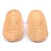 Dotty Fish Soft Leather Baby Shoes with Non Slip Suede Soles. Toddler Shoes. Pretty Pink Shoe with Bird Design for Girls. 18-24 Months