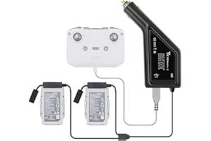 TAOKE Caricabatteria da auto per drone Mavic Air 2 / Air 2S, adattatore per caricabatteria per auto per batterie DJI Mavic Air 2 / Air 2S e trasmettitore