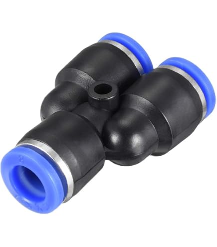 Sourcing Map Raccordo A Y Per Tubi – Splitter In Plastica 10mm X 8mm X 8mm, Push Lock, Per Polietilene E PU
