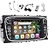 Produktbild 7-Zoll-Multi-Touch Screen GPS-Navigation Auto-CD-DVD-Player Stereoanlage f¨¹r Ford Focus Mondeo S-max Galaxy Bluetooth Android 4.2.2 System WiFi Dual-Core CPU-Radio USB / SD / Lenkrad / Fernbedienung + Free canbus