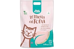 CAT&RINA Best Friend Arena de Tofu para Gatos, Aglomerante, Vegetal y Ecológica. hasta 30 Días de Uso. Desechable en el Orgánico o el Inodoro |Fragrancia: Clásica, Formato 5,5 L