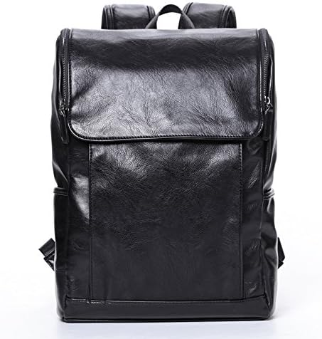 Korean fashion casual men's shoulder bag/Computer bag/School bags/ leather backpack-A