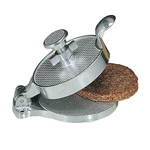 Metalcraft americano ahm485 hamburguesa molde, color plateado