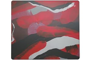 Xtrfy GP4, Grand Tapis de Souris de Jeu (460 x 400 x 4 mm), Glisse sans Effort avec Un contrôle Parfait de la Souris, Bords Cousus, antidérapant, Lavable en Machine, Abstract Retro Edition