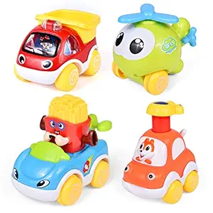 Pull Back Cars Toy Cars for 1 2 3 Year Old Boys Baby and Toddler Toys