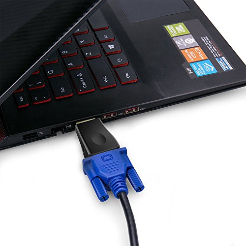 HDMI auf VGA, SOWTECH Vergoldet 1080P HDMI zu VGA Adapter Konverter Stecker (Male zu Female) – Schwarz - 7