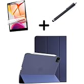 UnDePlus iPad Air 13in&ccedil; M4/M3/M2 ile uyumlu Kılıf SET PU Deri Smart Tablet Kilifi Ekran Koruyucu + Kalem 2026-2024