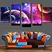 Produktbild BOYH Drucke auf Leinwand 5 Panel Rick und Morty Modular HD Moderne Wandkunst Zuhause Dekorationen,B,30×50×2+30×70×2+30×80×1