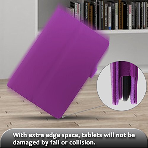 Acer Iconia One 10 B3-A30/A3-A40 Hülle, Infiland Slim Fit Folio PU-lederne dünne Kunstleder Schutzhülle Cover Tasche für Acer Iconia Tab 10 (A3-A40) 25,6 cm (10,1 Zoll Full HD) Tablet-PC/ Acer Iconia One 10 (B3-A30) 25,7 cm (10,1 Zoll HD) Tablet-PC(Lila) - 6