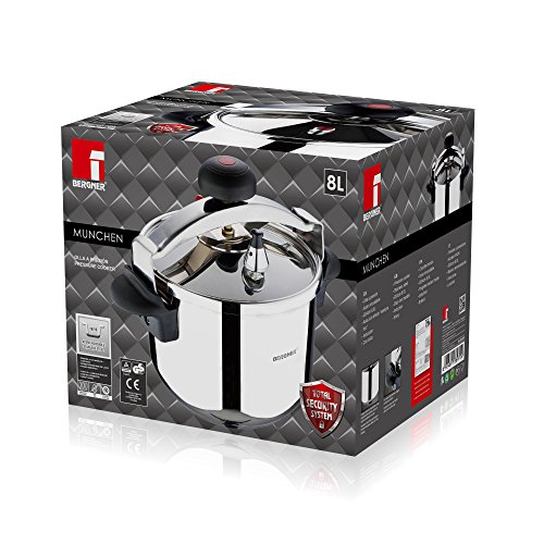 Bergner München - Schnellkochtöpfe edelstahl 24 cm 8l induktionsgeeignet