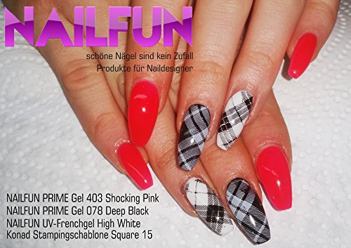 NAILFUN PRIME Farbgel 403 Shocking Pink – UV- und LED-Gel – 1x 5ml - 4