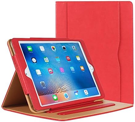 iPad Pro 10.5 Case, INV Smart Slim PU Leather Wallet Case for New iPad pro 10.5 inch 2017 Version with [Auto Sleep/Wake Feature] &amp; [Light weight] [Compatible With iPad Pro 10.5 Screen Protector] (RED)