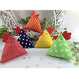 5 tlg. bunter Hühner-Reigen