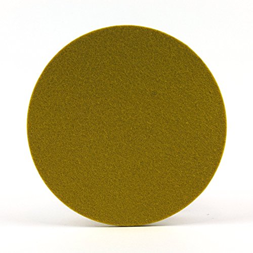 NordernArt Glasuntersetzer handgemacht rund 10cm für Gläser 6er Set, 100% Wolle Getränke-Untersetzer Farbe wählbar (Curry gelb ) - 4