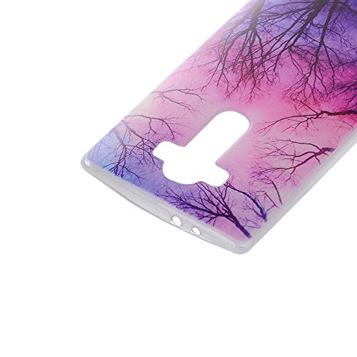 Silingsan Funda de Silicona para LG G4 Carcasa de Caucho Gel TPU Soft Slim Silicone Case Cover Funda Protectora Carcasa Ultra Delgado Funda Blanda Flexible Caja Anti Rasgu  os Anti Choque - Cielo Colorido