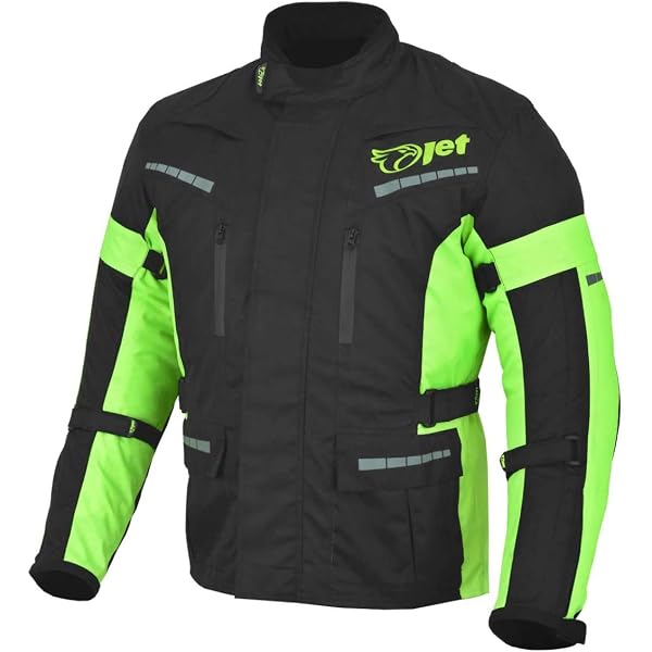 Bikers Gear UK Infinity Thermo-Motorradjacke – Hochsichtbar, Wasserdicht, Mit Protektoren & Belüftung – Größe XXXL