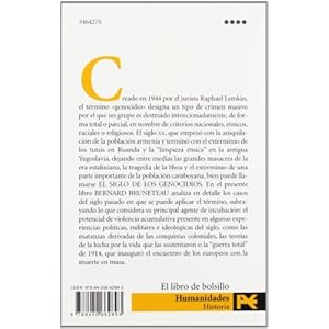 El siglo de los genocidios : violencias, masacres y procesos genocidas desde Armenia a Ruanda (El Libro De Bolsillo - Historia)