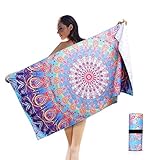 💖【Light Ligereza extrema, muy rápido a secar】 Puede doblarla con la banda elástica en la esquina de la toalla de playa y ponerla en la bolsa, ocupa muy poco espacio. Las características de secado rápido son perfectas para viajar, sin necesidad de traer cosas adicionales.