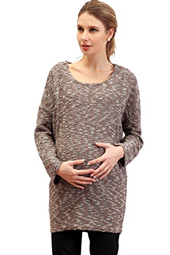 Sweet Mommy Maternity and Nursing Tweed Knit Top FMK