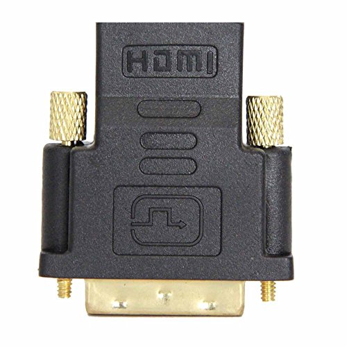 Ganvol HDMI auf DVI-D Dual Link Adapter, DVI-D Stecker (24+1 male) zu HDMI Buchse Konverter Für 1080p HD TV, PS3, PS4, Xbox 360 ONE, Beamer, DVB-Receiver, Monitor, Blu-Ray, DVD, Raspberry Pi - 4