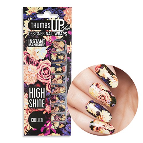 ThumbsUp Nails - Chelsea Floral Nail Wraps 20 Wraps / Pack