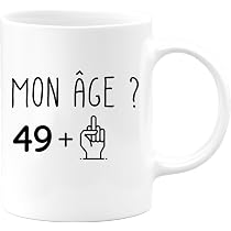Chope à Bière 50 Ans En Verre - 50cl - Idéal Pour Anniversaire Et Cadeau
