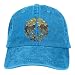 Produktbild deyhfef Natur-Friedenszeichen-Vintage Jeans-Baseballmütze für Männer und Frauen Unisex1