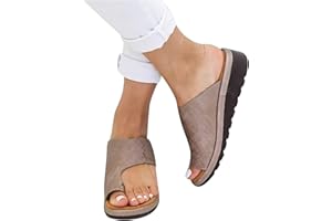 QAZW Sandali da Donna ortopedici per Alluce valgo con Zeppa Infradito da Donna comode con correzione dell'alluce Pantofole Casual Open Toe con correttore di borsite,B-41(EU)